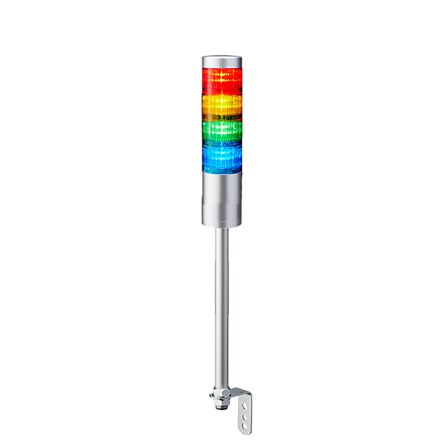 Patlite Columna De Señalización LR6, LED, Con 4 Elementos De Color, 24 V Dc