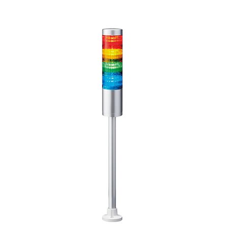 Patlite Torretta Di Segnalazione, 24 V C.c., LED, 4 Elementi, Lenti A Colori