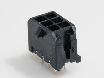 Molex Micro-Fit 3.0 Leiterplatten-Stiftleiste Gerade, 6-polig / 2-reihig, Raster 3.0mm, Kabel-Platine,