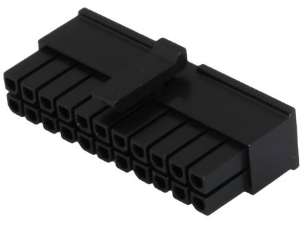 Molex Micro-Fit 3.0 Steckverbindergehäuse Buchse 3mm, 22-polig / 2-reihig Gerade, Kabelmontage Für Buchse Micro-Fit 3.0