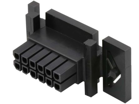 Molex Boitier De Connecteur Femelle, 12 Contacts Sur 2 Rangs, Pas 3mm, Droit, Montage Sur Câble, Série Micro-Fit BMI