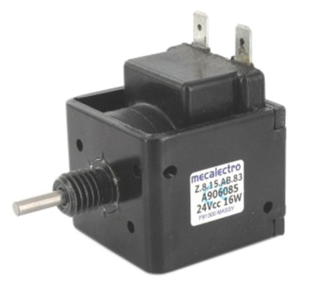 Mecalectro Push, Push Pull Action AC Laminated Solenoid, 15mm Stroke, 16 W, 275 W, 37.8 W, 58.5 W, 94 W, 230 V Ac