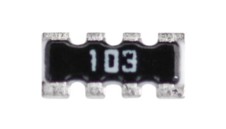 KOA, CNK 2kΩ ±5% Isolated Resistor Array, 4 Resistors, 0603 (1608M), Convex