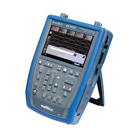 Metrix OX9102 Speicher Handheld Oszilloskop 2-Kanal Analog 100MHz Ethernet, USB, WLAN, Micro-SD