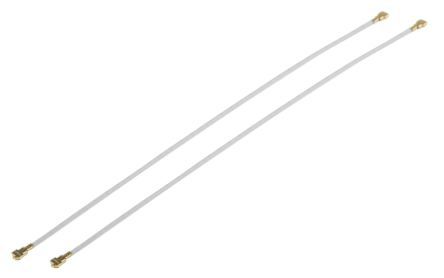 Hirose Cable Coaxial SMT, 50 Ω, Con. A: X.FL, Macho, Con. B: X.FL, Macho, Long. 100mm, Funda De Etileno Propileno