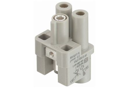 HARTING Han Q Industrie-Steckverbinder Kontakteinsatz, 2-polig 40A Buchse, Schrauben