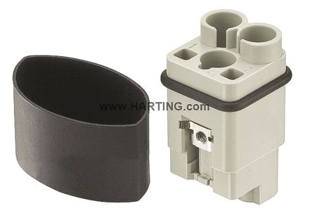HARTING Han Q Industrie-Steckverbinder Kontakteinsatz, 2-polig 40A Stecker, Crimp