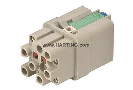 HARTING Heavy Duty Power Connector Insert, 10A, Female, Han Q Series, 12 Contacts