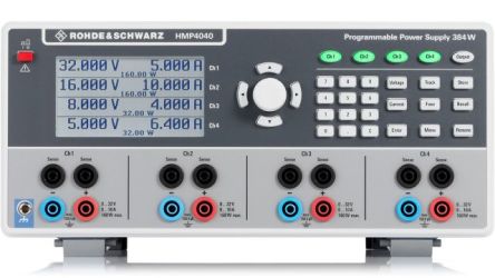 Rohde & Schwarz 4-Kanal Digital Labornetzgerät 384W, 0 → 30V / 10A, ISO-kalibriert