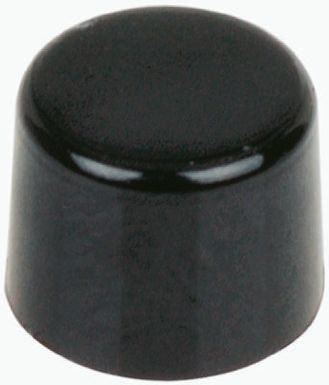 C & K 按钮帽, 盖子, 黑色, 使用于EP 系列（密封微型按钮开关）
