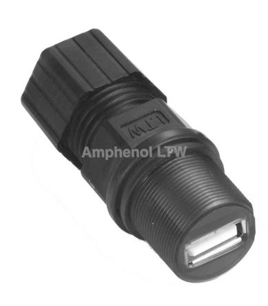 Amphenol Industrial UA USB-Steckverbinder A / 1.0A, Tafelmontage