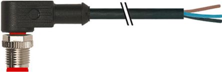 RS PRO Cavo Sensore/attuatore 4 Cond. M12 Maschio / Senza Terminazione, Ø 15mm, L. 2m