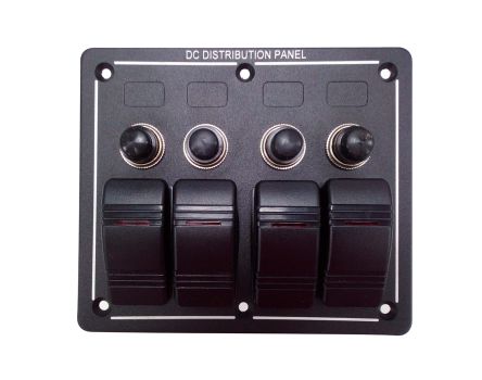 RS PRO Tafelmontage Wippschalter, 1-poliger Ein/Ausschalter Ein-Aus, 35 A 113.5mm X 114.5mm