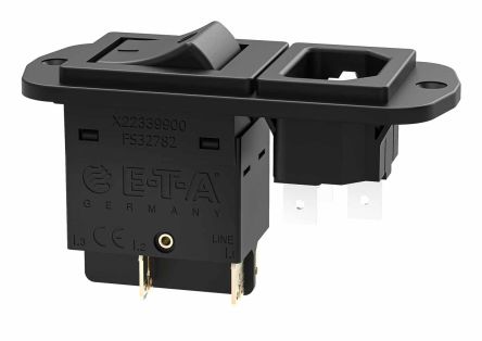 ETA 3130 Thermischer Überlastschalter / Thermischer Geräteschutzschalter, 2-polig, 3A, 50 V Dc, 240V Ac 34 X 26 X