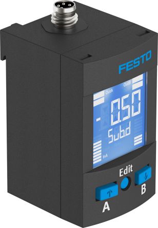 Festo Drucksensor 30V Dc, -1bar Bis 0 Bar, IP65, IP67