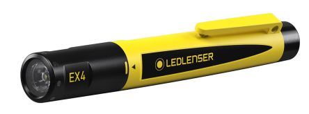 LEDLENSER EX4 Stift-Taschenlampe LED Gelb Im Polycarbonat-Gehäuse, 50 Lm / 35 M, 140 Mm ATEX-Zulassung