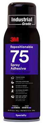 3M Adhesivo En Spray Repositionable 75 De Color Transparente, Lata De 325 G