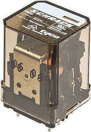 TE Connectivity Plug In Power Relay, 24V Dc Coil, 16A Switching Current, 3PDT
