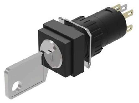 EAO IP65 Keylock Switch, NC/NO, 5 A 2-Way Standard-Key