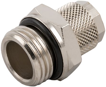 RS PRO Stud Fitting, G 1/4 Male To Push In 10 Mm, Threaded-to-Tube Connection Style