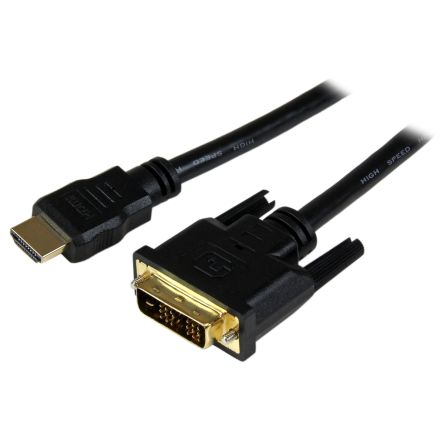 StarTech.com HDMI-Kabel A HDMI Stecker B DVI-D Single Link Stecker Hohe Geschwindigkeit 1920 X 1200 Max., 1.5m, Schwarz
