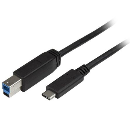 Startech USB线, USB C公插转USB B公插, 2m长, USB 3.0, 黑色