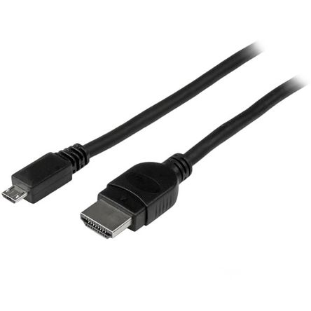 StarTech.com HDMI-Kabel A HDMI Stecker B Micro-USB B Stecker Hohe Geschwindigkeit 1080p @ 60Hz Max., 3m, Schwarz