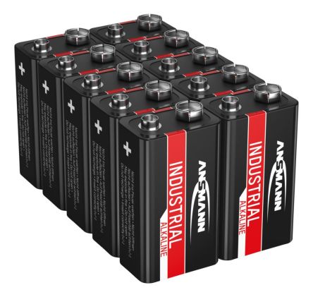 Ansmann Industrial Alkaline 9V Batteries 9V