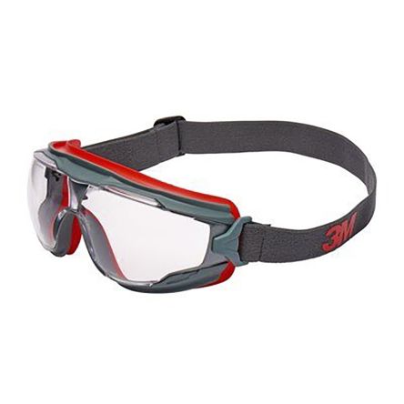 3M GoggleGear™ 500 Schutzbrille, Carbonglas, Klar Mit UV Schutz, Rahmen Aus Kunststoff Kratzfest