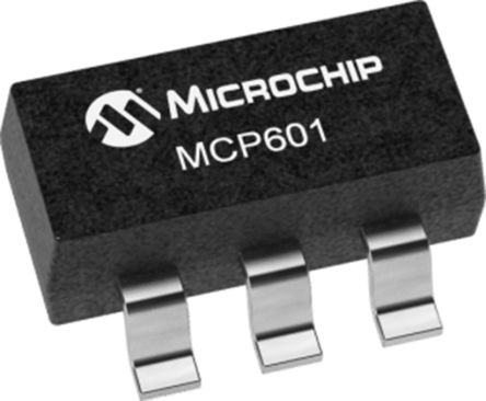 Microchip MCP601RT-I/OT, CMOS, Op Amp, 2.8MHz, 5-Pin SOT-23