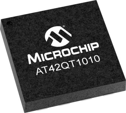Microchip 触摸IC, 8引脚, UDFN/USON封装, 数字输出接口, 最高工作温度+85 °C, 1.8 V