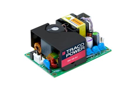 TRACOPOWER Switching Power Supply, TPP 100-124A-J, 24V Dc, 4.17A, 100W, 1 Output, 120 → 370 V Dc, 85 →