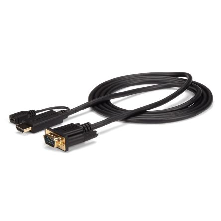 StarTech.com HDMI to VGA Adapter, 3m Length - 1920 x 1200 Maximum Resolution