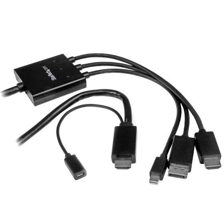 StarTech.com DisplayPort, Mini DisplayPort to HDMI Adapter, 2m Length - 4K Maximum Resolution