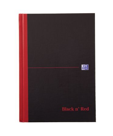 Black N Red Notepad A5 Nero/rosso Copertina Rigida 96 Fogli