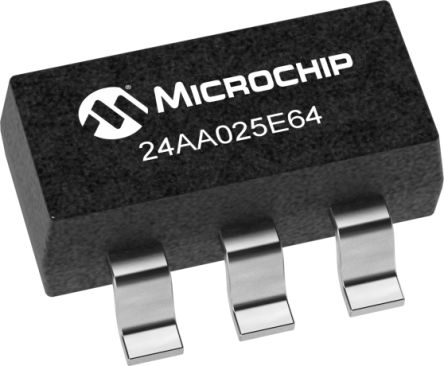 Microchip 2kbit Serieller EEPROM-Speicher, Seriell (2-Draht) Interface, SOT-23, 900ns SMD 256 X 8 Bit, 256 X 6-Pin 8bit