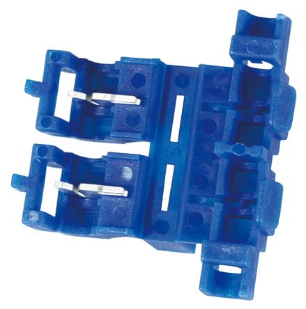 RS PRO Kabelspleißverbinder, Blau, 0.75 → 2.5 Mm², 18 → 14 AWG, Ges.L 34mm, 0.75mm² - 2.5mm², 14AWG Max.