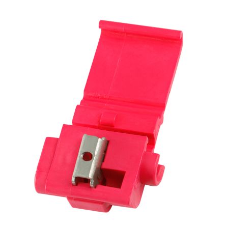 RS PRO Kabelspleißverbinder, Rot, 0,5 → 0,75 Mm², 26 → 22 AWG, Ges.L 33mm, 0.5mm² - 0.75mm², 22AWG Max.