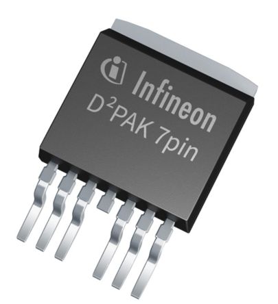 Infineon MOSFET IPB010N06NATMA1, VDSS 60 V, ID 180 A, D2PAK-7 De 7 Pines,, Config. Simple