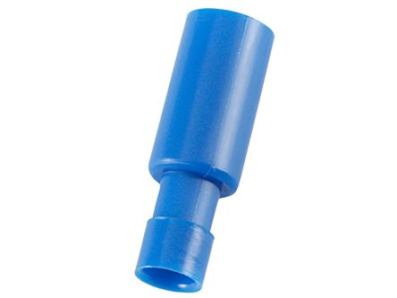 RS PRO Flachsteckhülse, Blau, Isoliert, 4.9 X 0.4mm, Buchse, 1.5mm² - 2.5mm², 16AWG Min