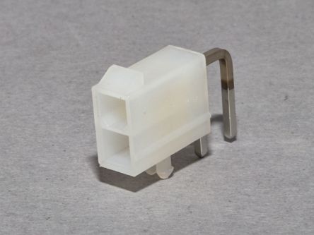 Molex Mini-Fit Jr. Leiterplatten-Stiftleiste Gewinkelt, 2-polig / 2-reihig, Raster 4.2mm, Lötanschluss-Anschluss,