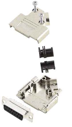 Amphenol ICC Conector D-sub, Serie D45PK-M, 45 °, Montaje De Cable, Macho, Terminación Soldador