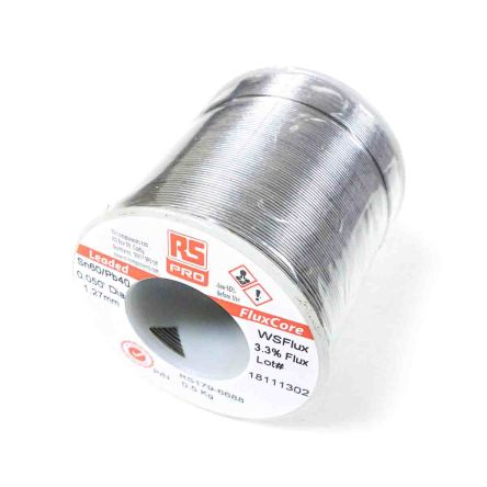RS PRO Wire, 1mm Lead Solder, 183°C Melting Point