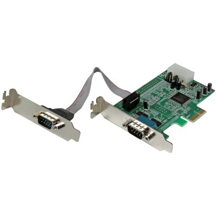 StarTech.com PCIe Erweiterungskarte Seriell, 2-Port RS-232 460.8Kbit/s 128 B