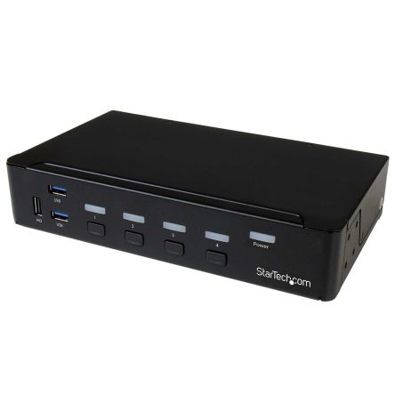StarTech.com Switch KVM Estéreo 3,5 Mm Startech, 4 Puertos USB 1 1 DisplayPort
