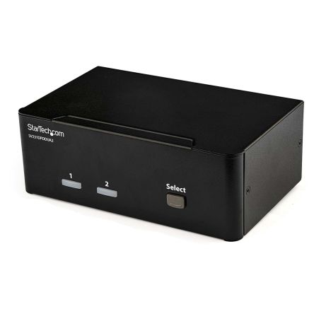 StarTech.com KVM-Switch 2-Port 2 Videoausgänge DisplayPort 2 Displays USB 3,5 Mm Stereo 161 X 100 X 58mm