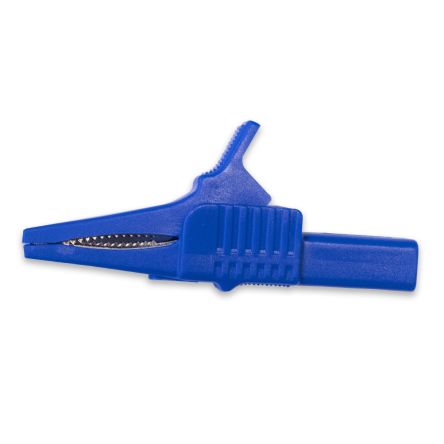 Mueller Electric Vernickelte 19mm Krokodilklemme, Blau Nylon Isoliert, 30A