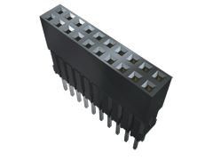 Samtec Conector Hembra Para PCB Serie ESQ, De 6 Vías En 1 Fila, Paso 2.54mm, 225 V., 12A, Montaje En Orificio Pasante,