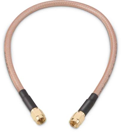 Wurth Elektronik Cable Coaxial RG142, 50 Ω, Con. A: SMA, Macho, Con. B: SMA, Macho, Long. 152.4mm Blanco