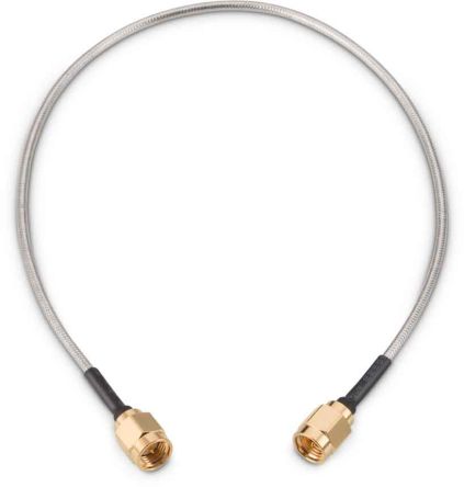 Wurth Elektronik Cable Coaxial, 50 Ω, Con. A: SMA, Macho, Con. B: SMA, Macho, Long. 304.8mm Blanco